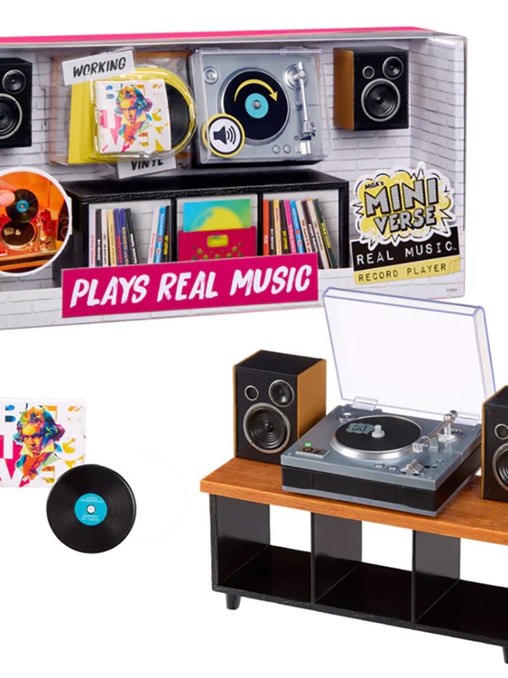 Mini Verse Record Player Toy New All pieces included